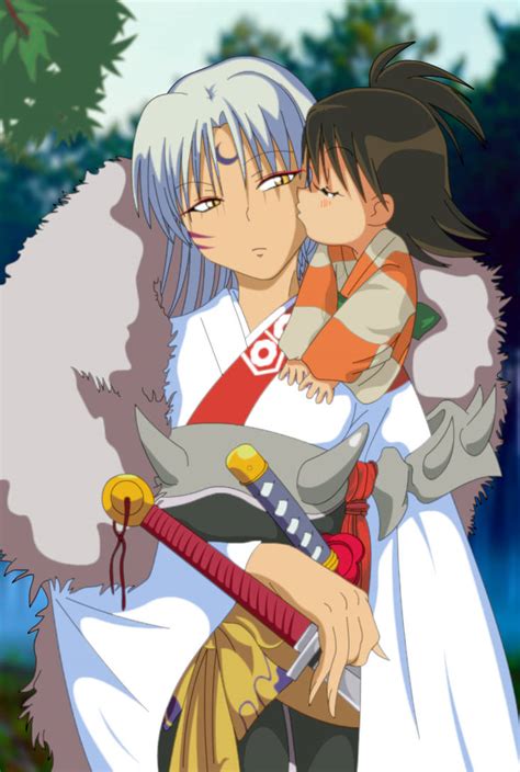 sesshomaru and rin|sesshomaru and rin kiss.